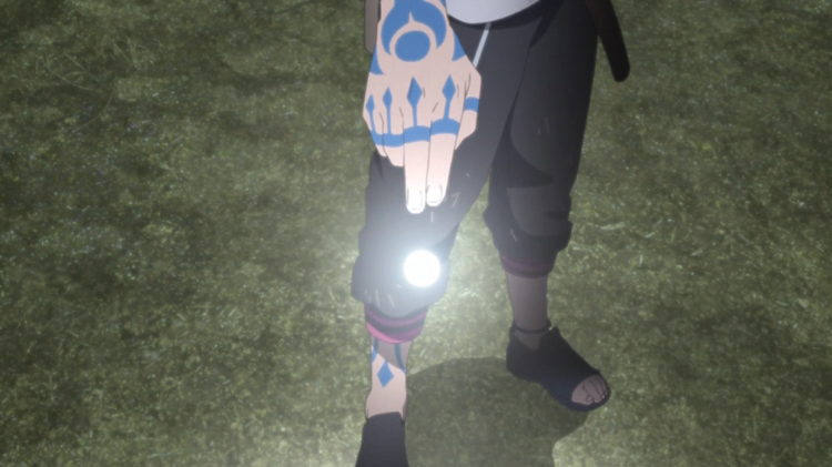 Boruto using Spiralling Rasengan Bullet 