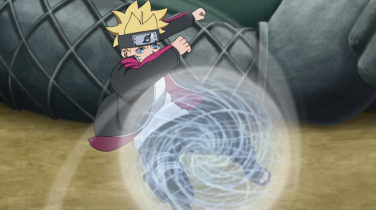 Boruto using Vanishing Rasengan