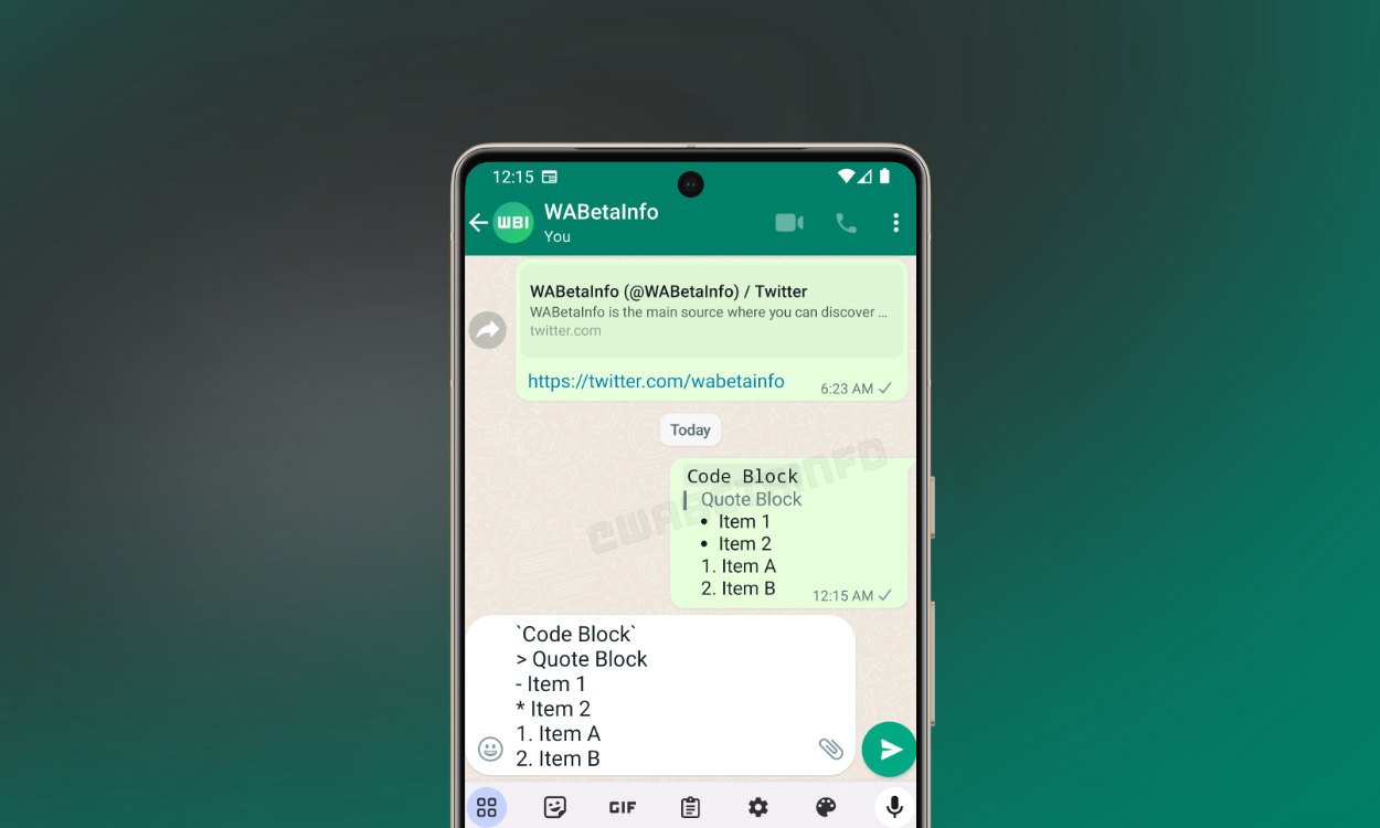 Whatsapp for Android Adds New Text Formatting Tools in Beta