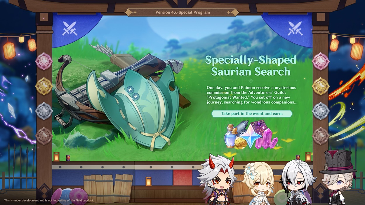 Specially-Shaped Saurian Search