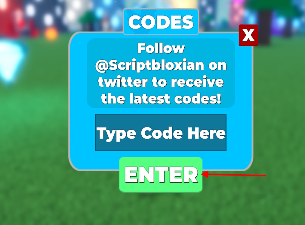 Redeem codes option in Legends of Speed