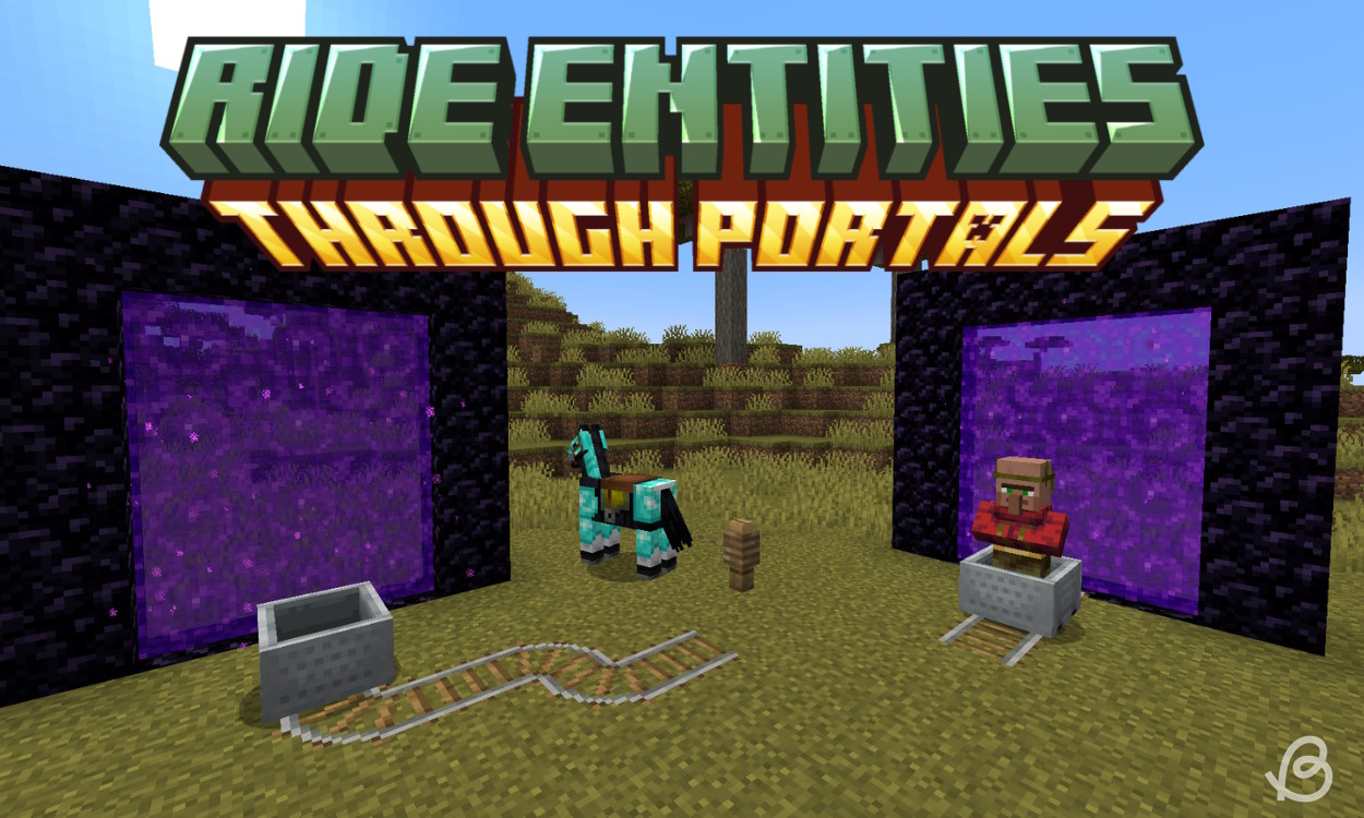 Finally, It’s Possible to Ride Horses & Minecarts Through Portals in Minecraft